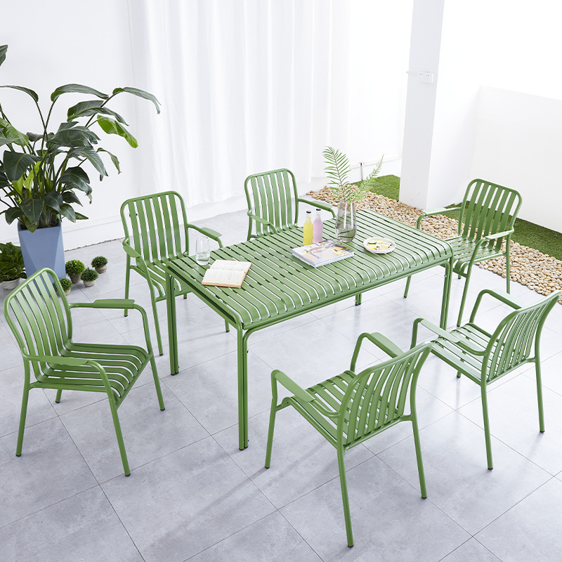 aluminum table & chair
